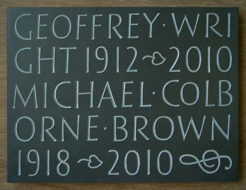 C. Andrew Whittle Lettercarving